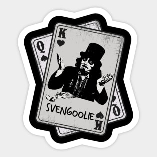 Retro Svengoolie Card Style Sticker